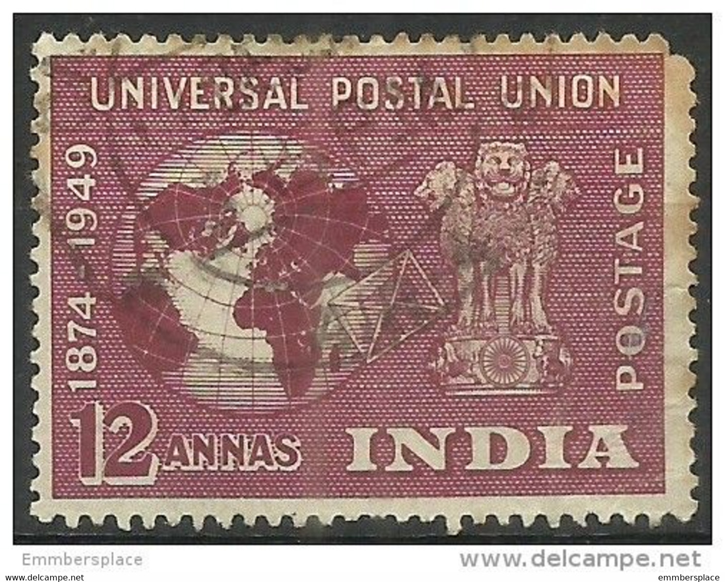 India - 1949 UPU 12a  Used Sc 226 - Used Stamps