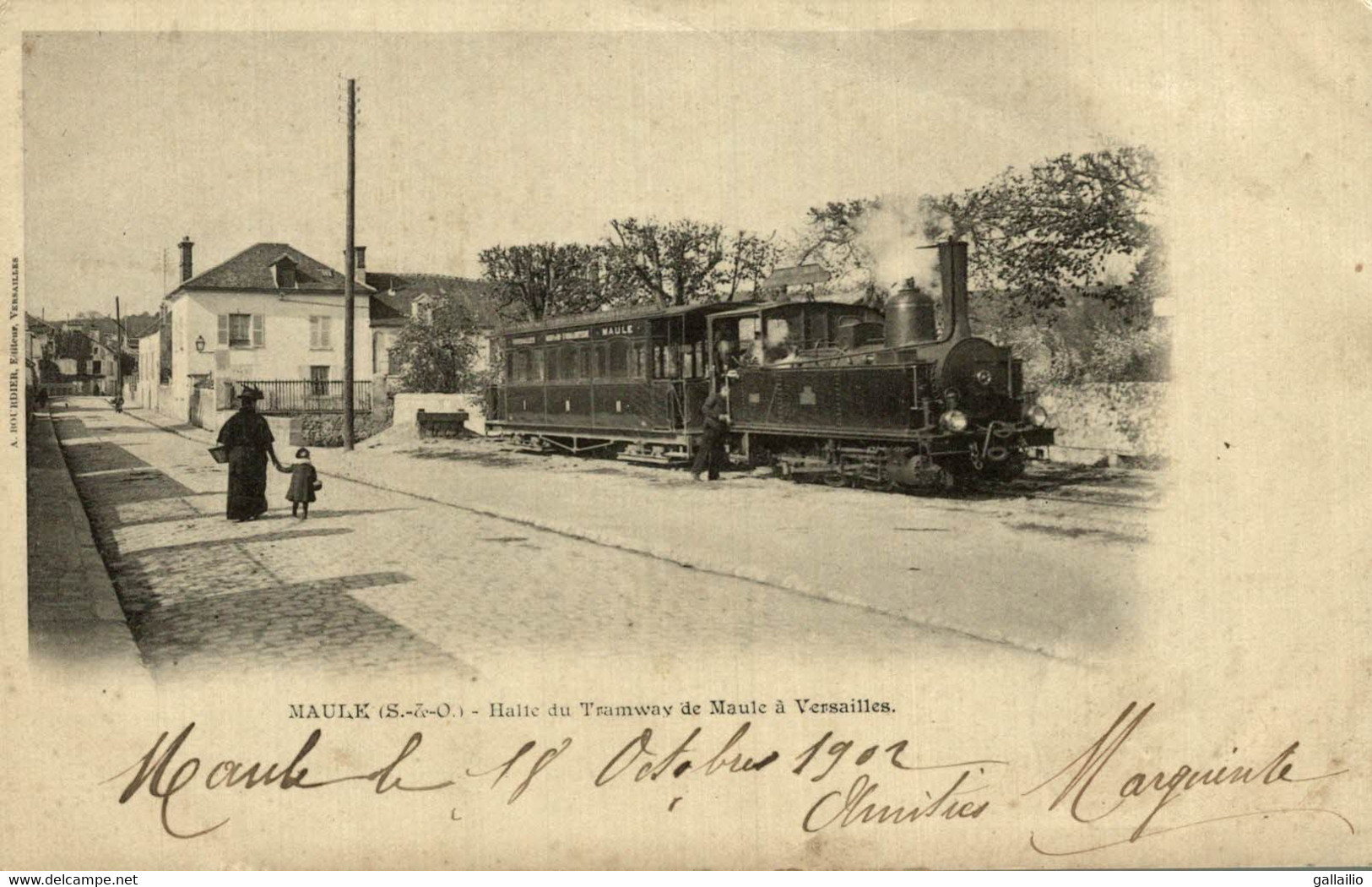 MAULE HALTE DU TRAMWAY DE MAULE A VERSAILLES - Maule