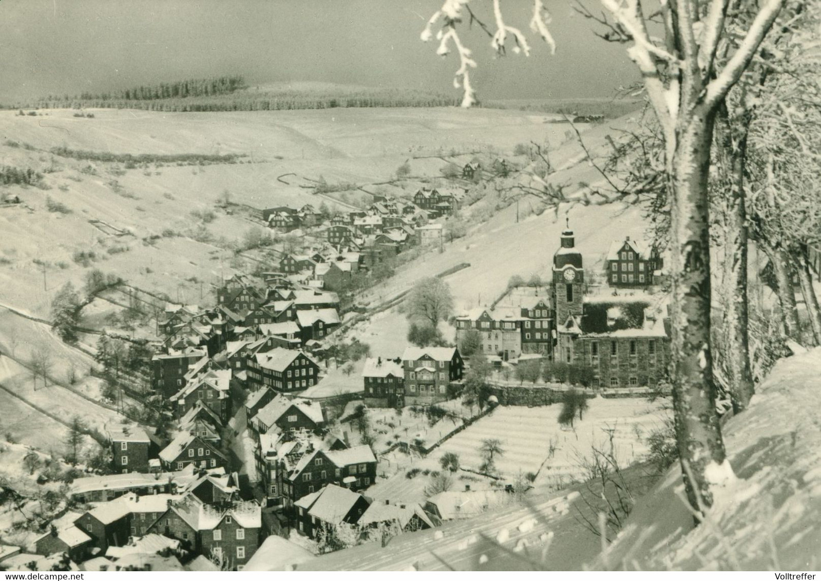 DDR AK Um 1980, Lauscha Thüringen, Winterlandschaft - Lauscha