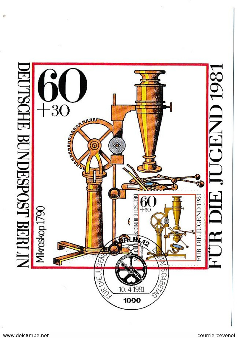 ALLEMAGNE - 4 Cartes Maximum - Instruments De Navigation - Berlin - 10/4/1981 - Cartoline Maximum