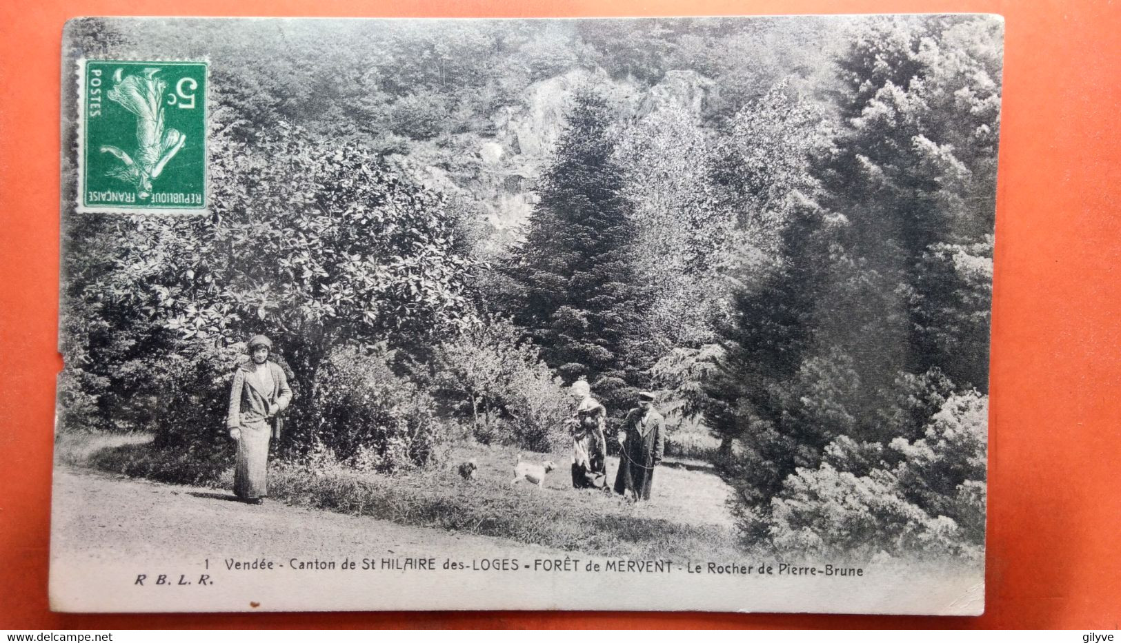 CPA (85)  Forêt De Mervent. Le Rocher De Pierre Brune. .  (AB.923) - Saint Hilaire Des Loges