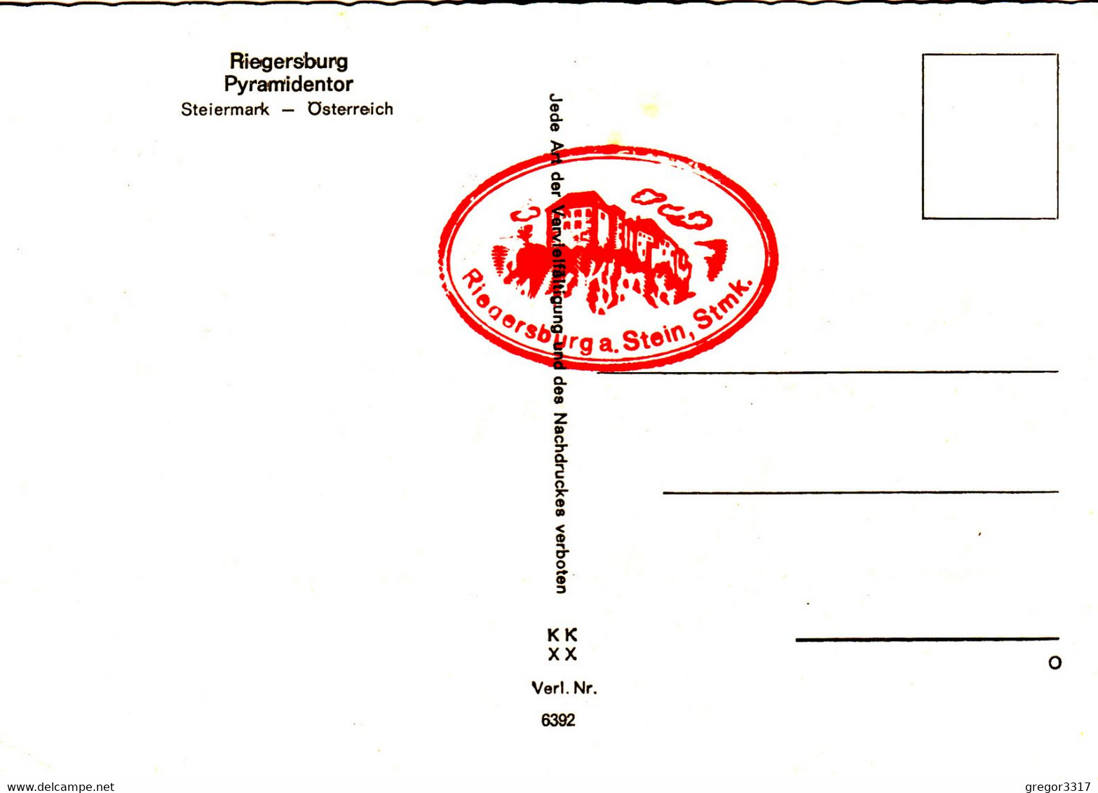 A163) RIEGERSBURG - Pyramidentor - - Steiermark - Schöne ältere Ansicht OTP - Riegersburg