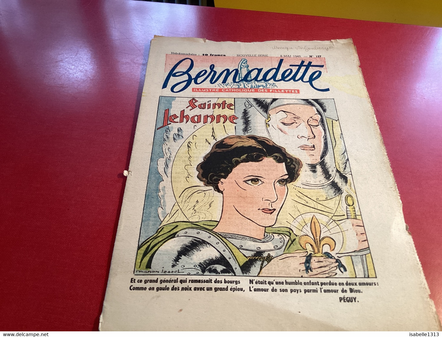 Bernadette Rare Revue Hebdomadaire Illustrée  Paris Jeanne D’Arc - Bernadette