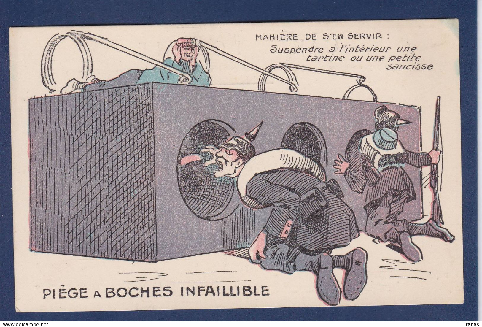 CPA Kaiser Animal Satirique Surréalisme Caricature Non Circulé Souris Mouse Rat - Satira