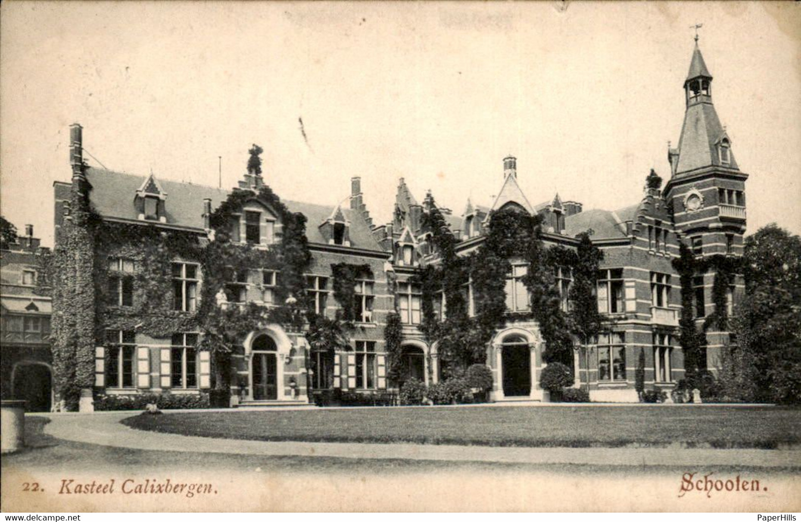 België - Schooten - Kasteel Calixbergen - 1908 - Other & Unclassified