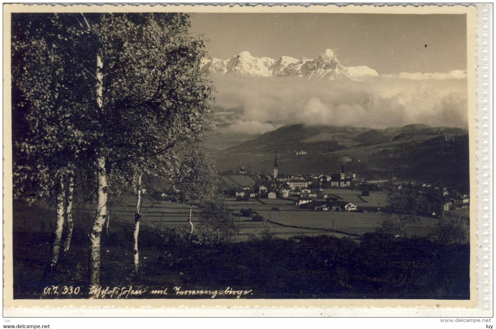 BISCHOFSHOFEN - Panorama, Ca. 1930,  Gel. 1933 - Bischofshofen