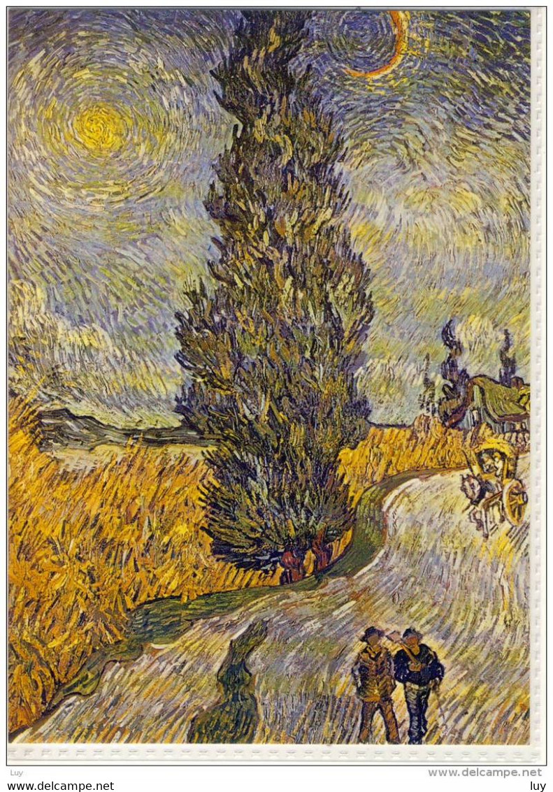 Vincent Van GOGH - Straße Mit Zypresse Und Sternen, Saint-Remy, 1890, Auflage Parkland Verlag Um '70 - '80 - Van Gogh, Vincent