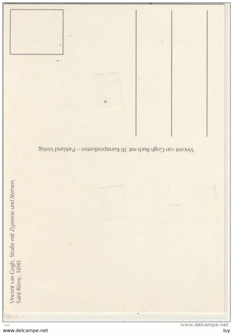 Vincent Van GOGH - Straße Mit Zypresse Und Sternen, Saint-Remy, 1890, Auflage Parkland Verlag Um '70 - '80 - Van Gogh, Vincent