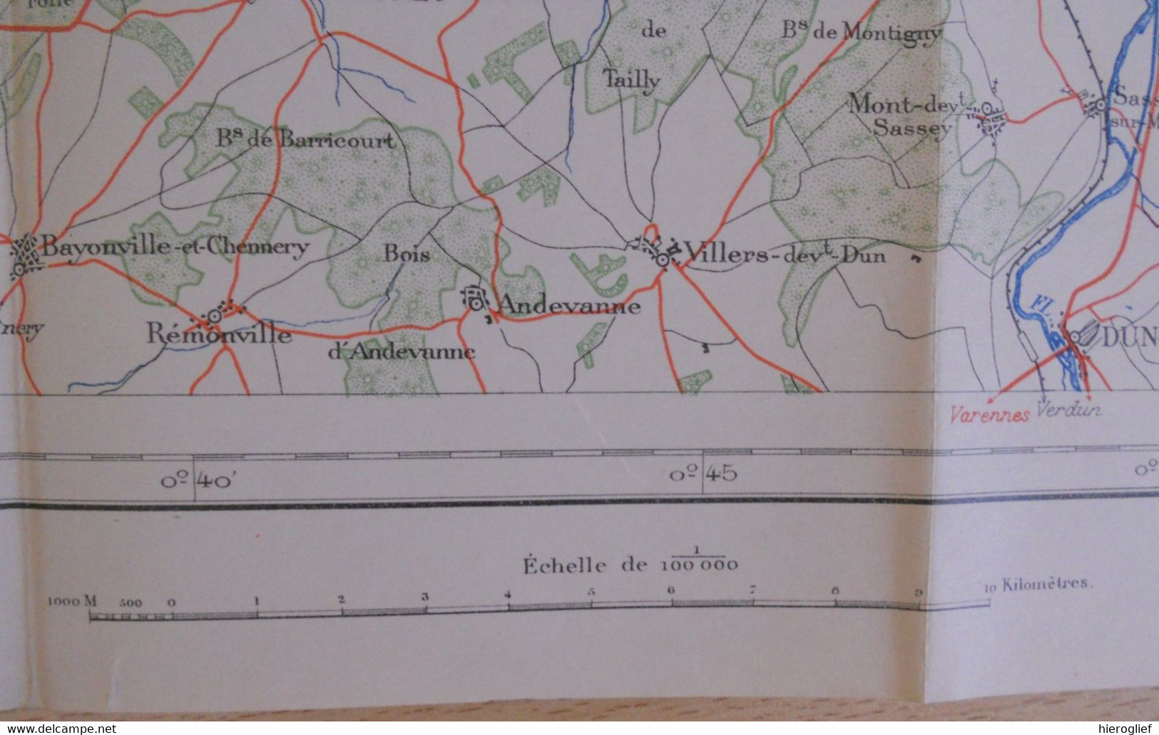 Carte De BELGIQUE Nr 9 ARLON Institut Cartographique Militaire Impression Litho 1933 Neufchâteau Virton - Topographische Karten