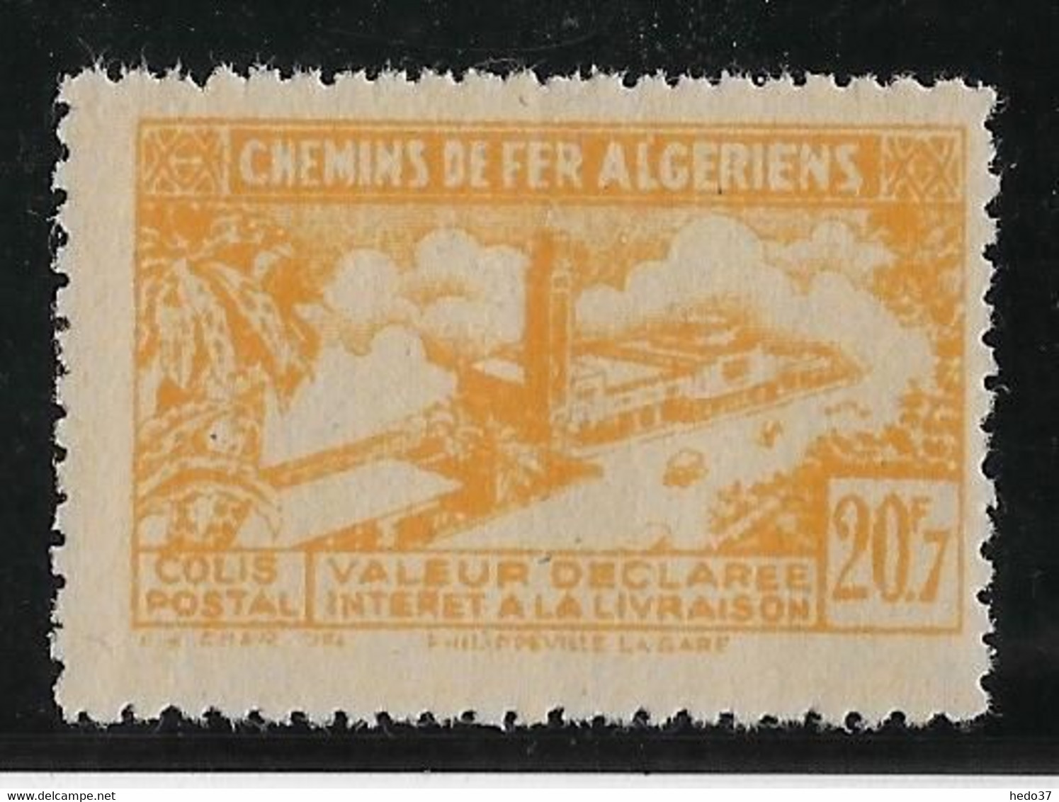 Algérie Colis Postaux N°132b (réf. Dallay) - Variété Sans Surcharge CR - Neuf ** Sans Charnière - TB - Paketmarken