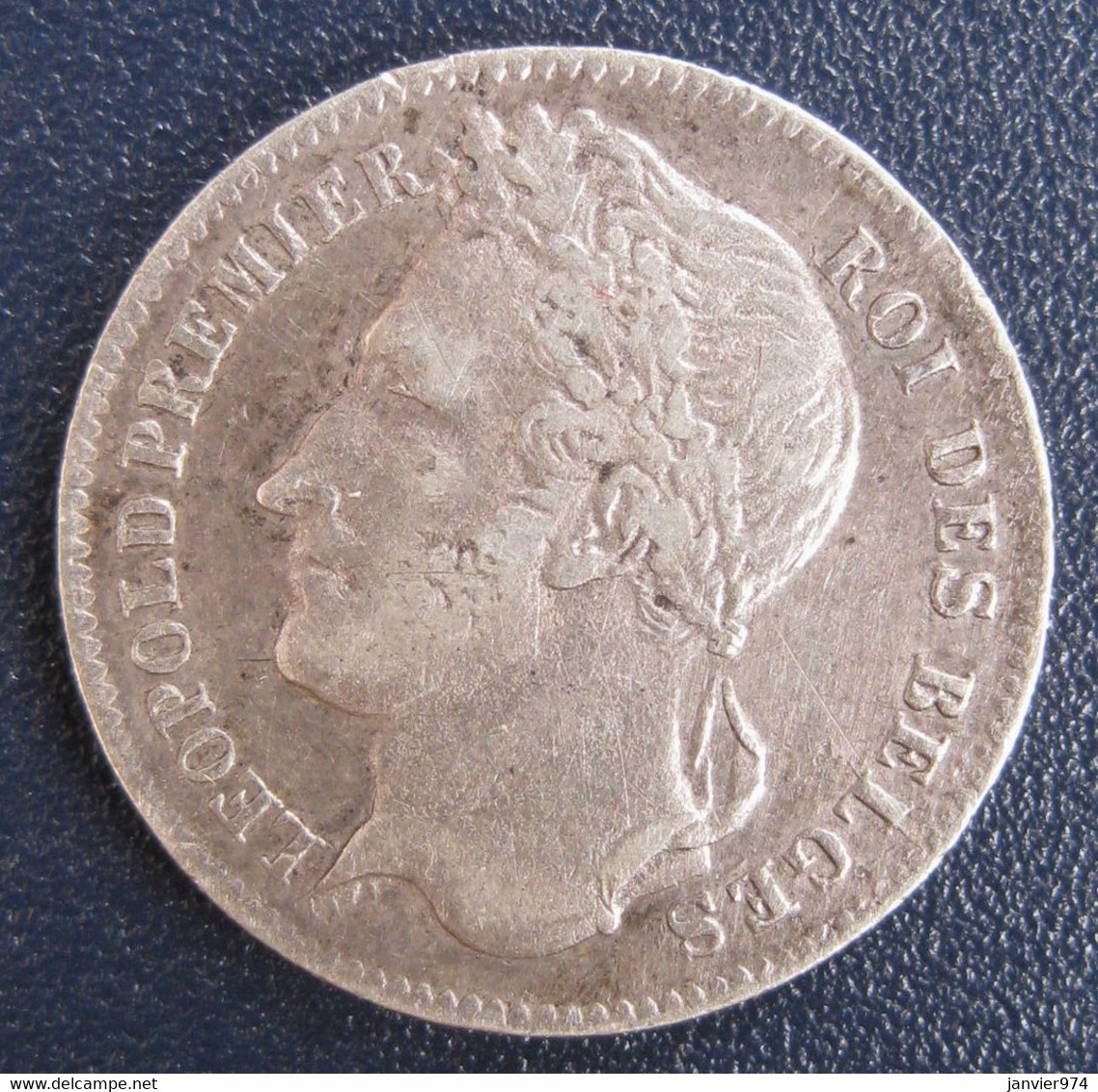 Belgique. 1/4 Franc 1834. Leopold Premier. En Argent - 1/4 Franc