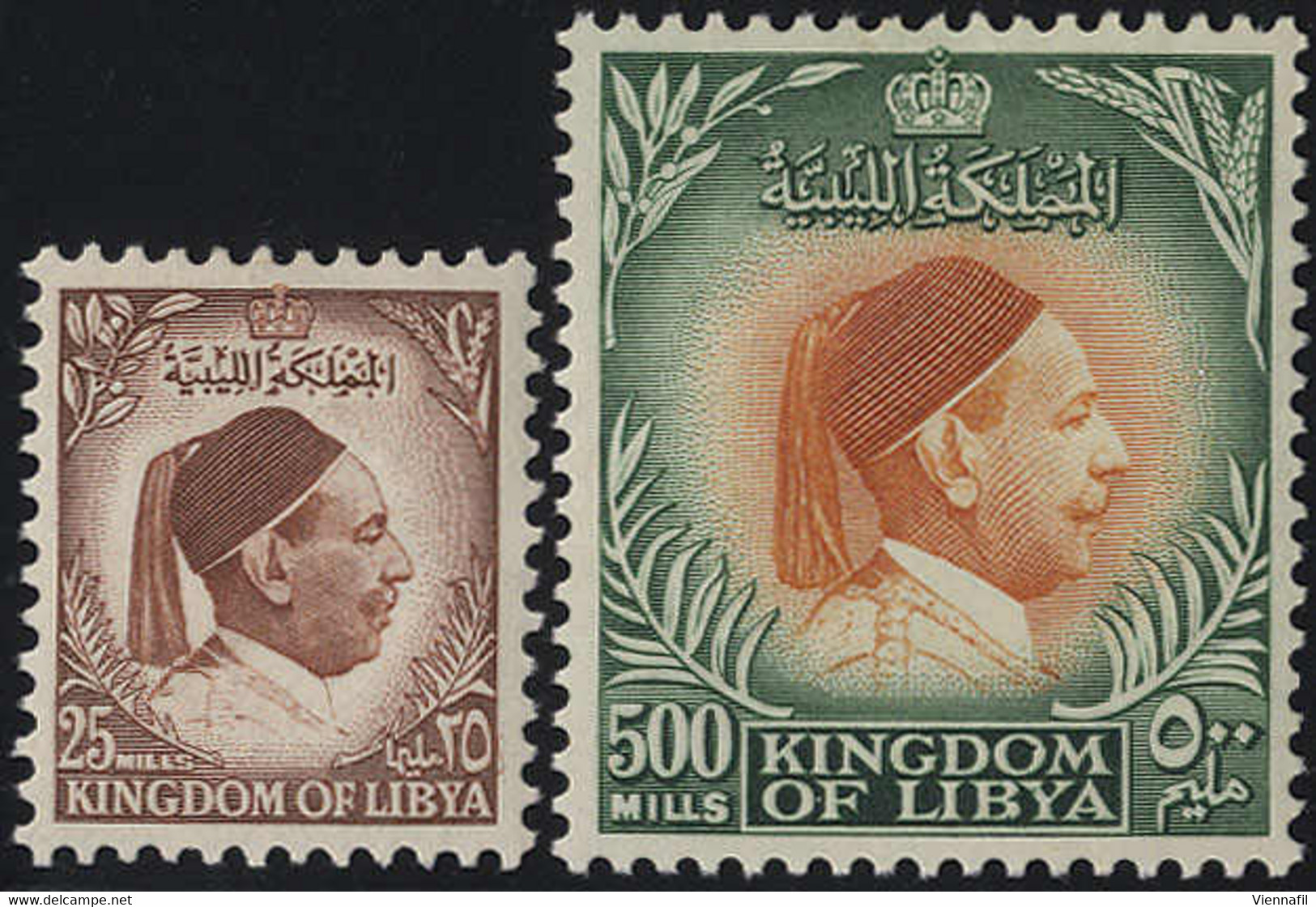 ** 1952, Serie 12 Werte, Mi. 34-45 / 120,- - Libia