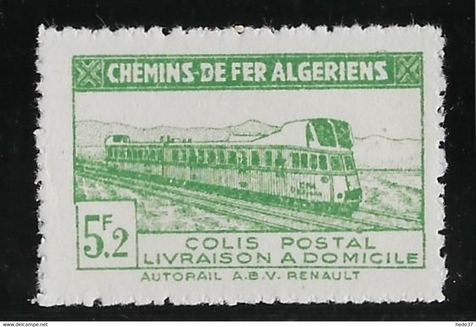 Algérie Colis Postaux N°165a (réf. Dallay) - Variété Sans Surcharge CR - Neuf ** Sans Charnière - TB - Paketmarken