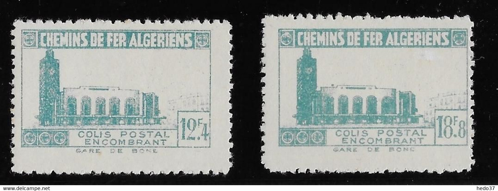 Algérie Colis Postaux N°173A/174A (réf. Dallay) - Variété Sans Surcharge CR - Neuf ** Sans Charnière - TB - Colis Postaux