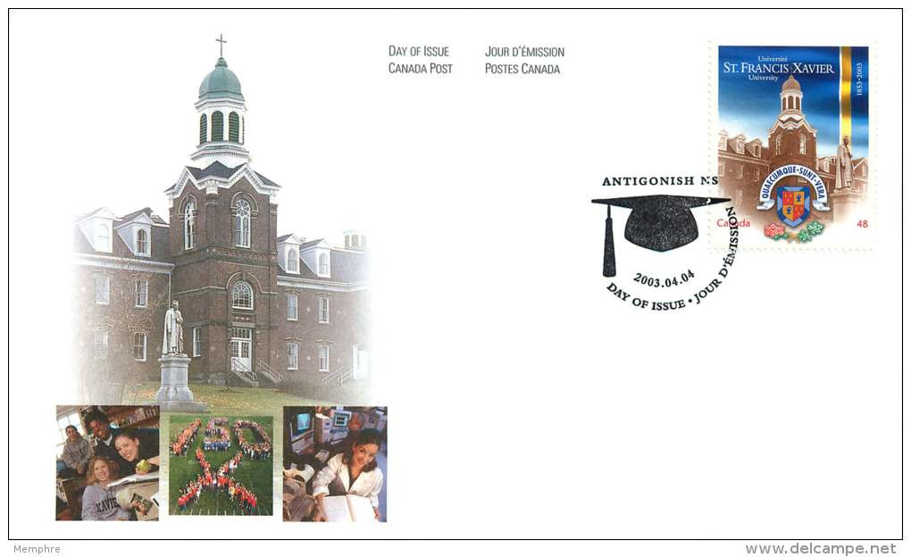2003   St Francis Xavier University  Sc 1975  Single From Booklet - 2001-2010