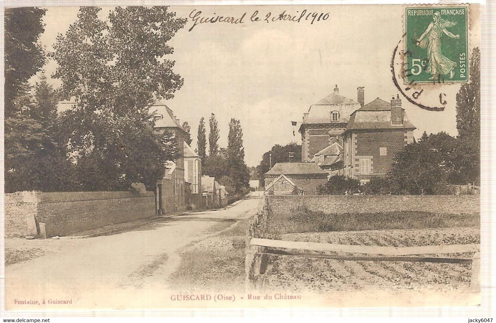 60 - Guiscard (oise) - Rue Du Château - Guiscard