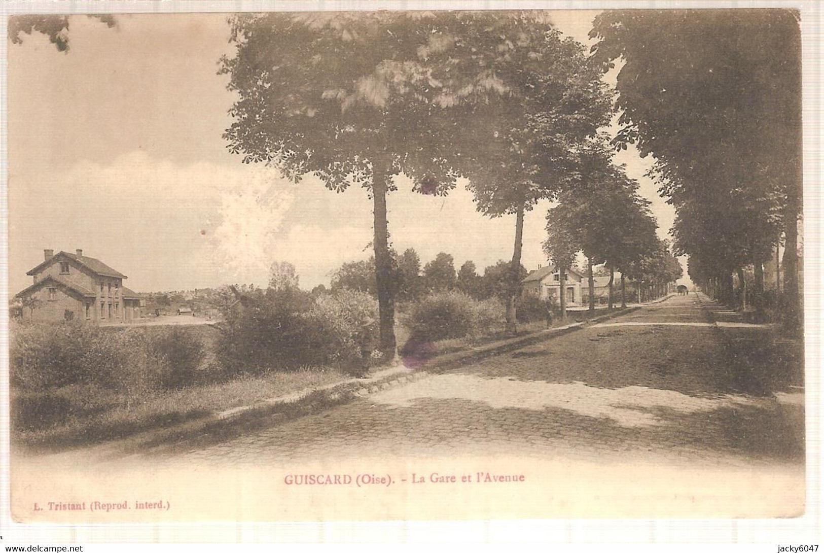 60 - Guiscard (oise) - La Gare Et L'Avenue - Guiscard