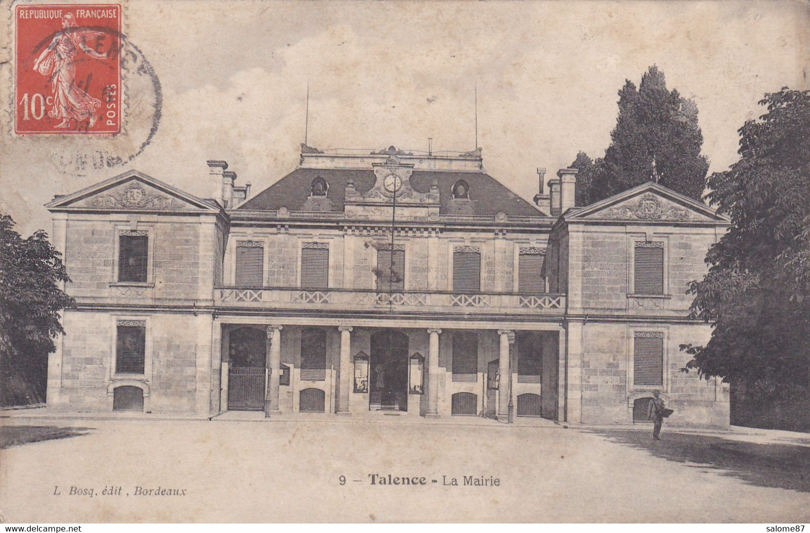 Cpa 9 TALENCE LA MAIRIE 1908 - Other & Unclassified