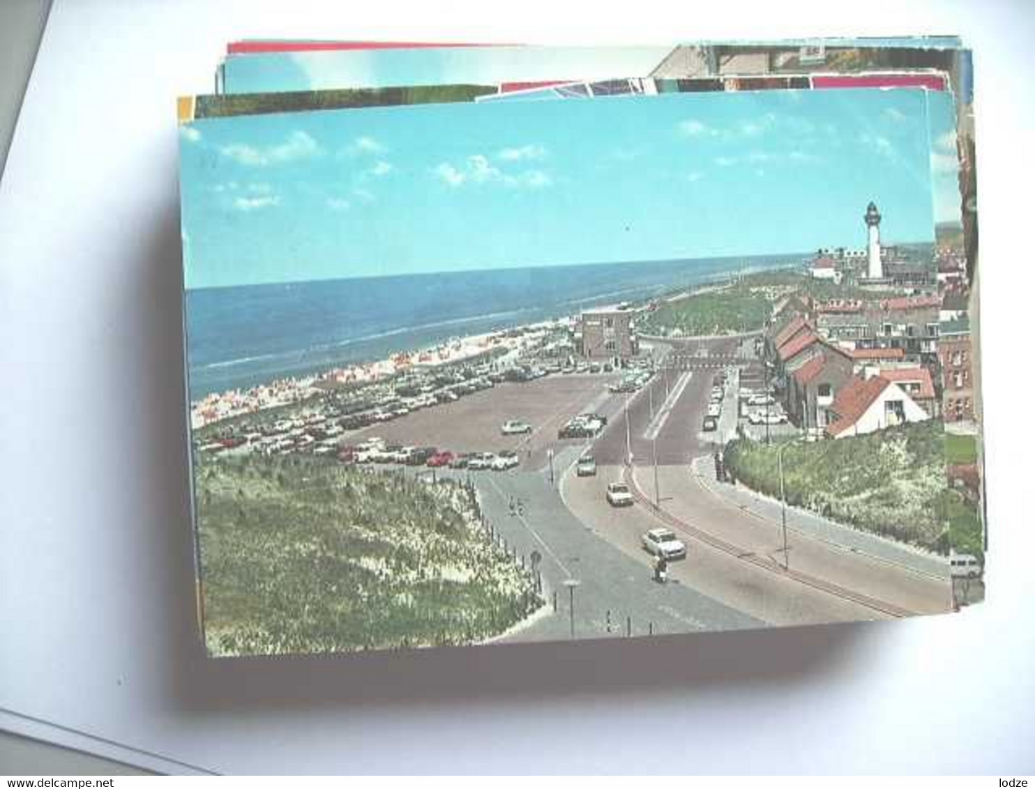 Nederland Holland Pays Bas Egmond Aan Zee Met Panorama Met Vuurtoren - Egmond Aan Zee