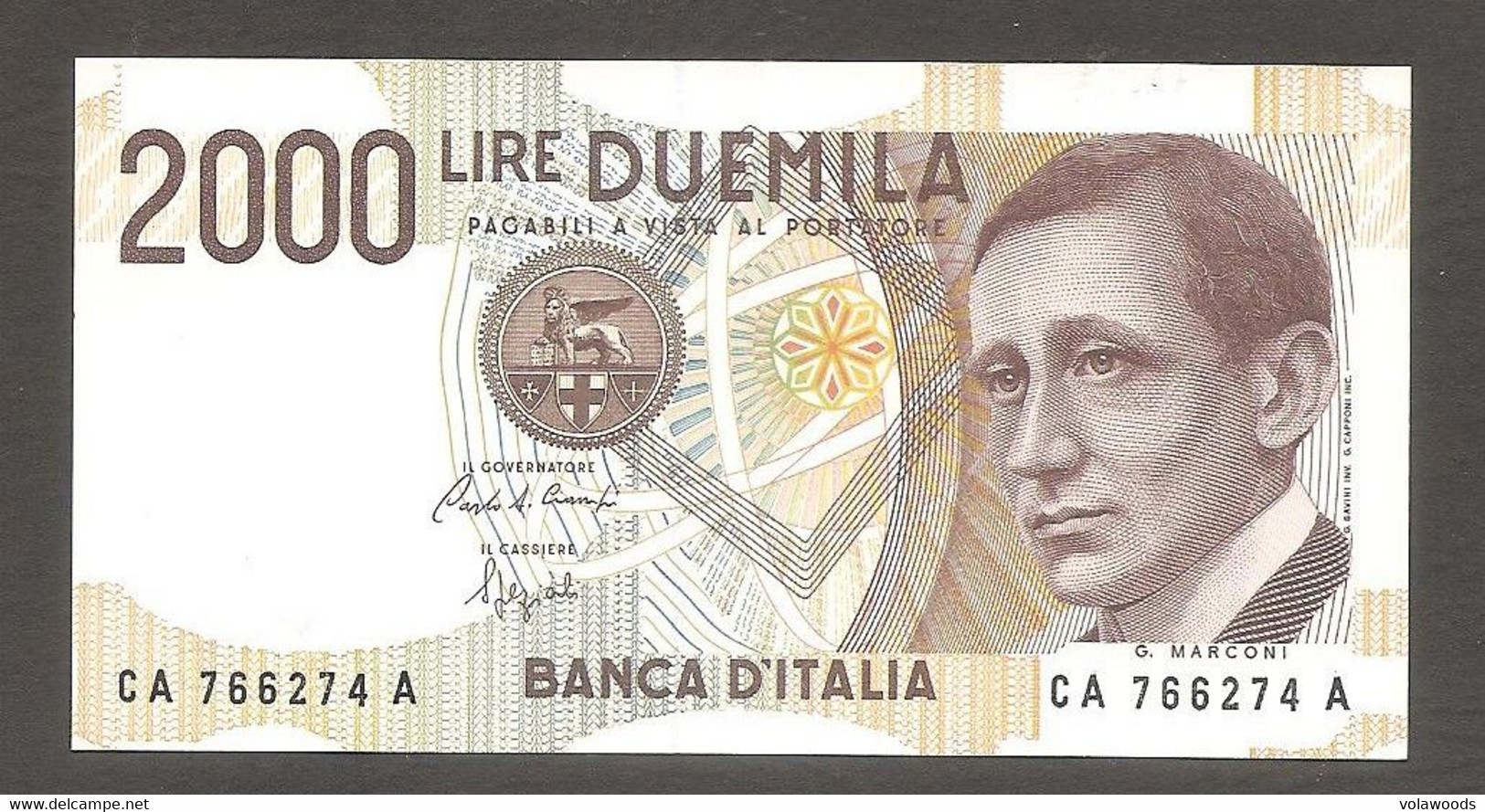 Italia - Banconota Non Circolata FdS Da 2000 Lire P-115a.1 - 1990 #19 - 2000 Liras
