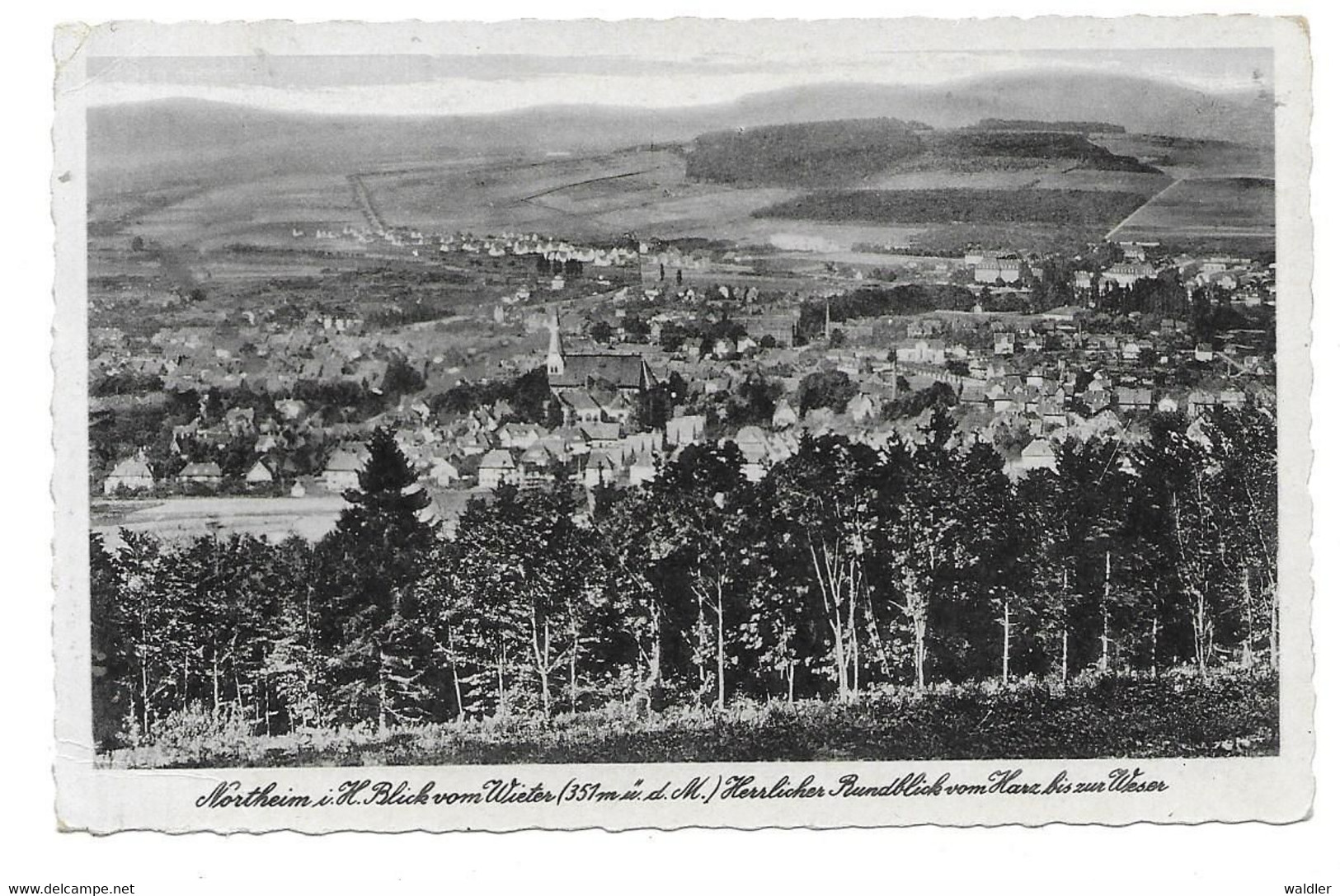 3410  NORTHEIM, BLICK VOM WIETER  ~ 1930 - Northeim