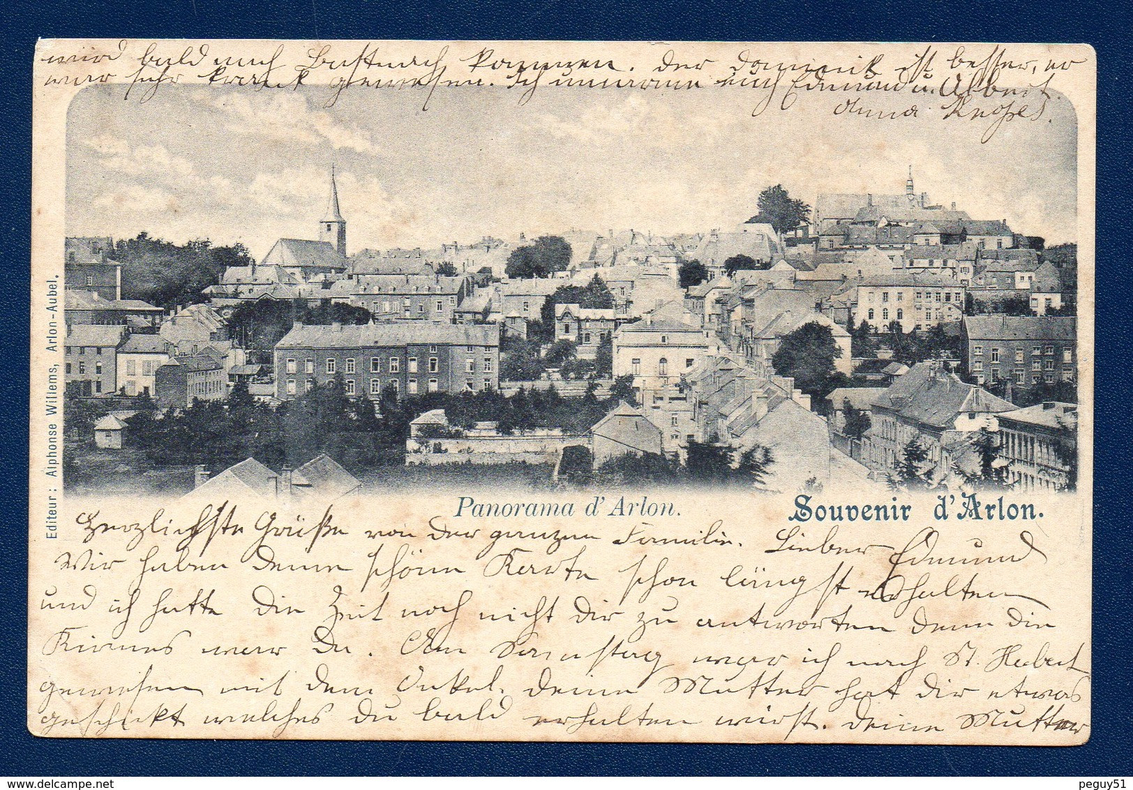 Souvenir D' Arlon. Panorama D'Arlon. 1901 - Arlon