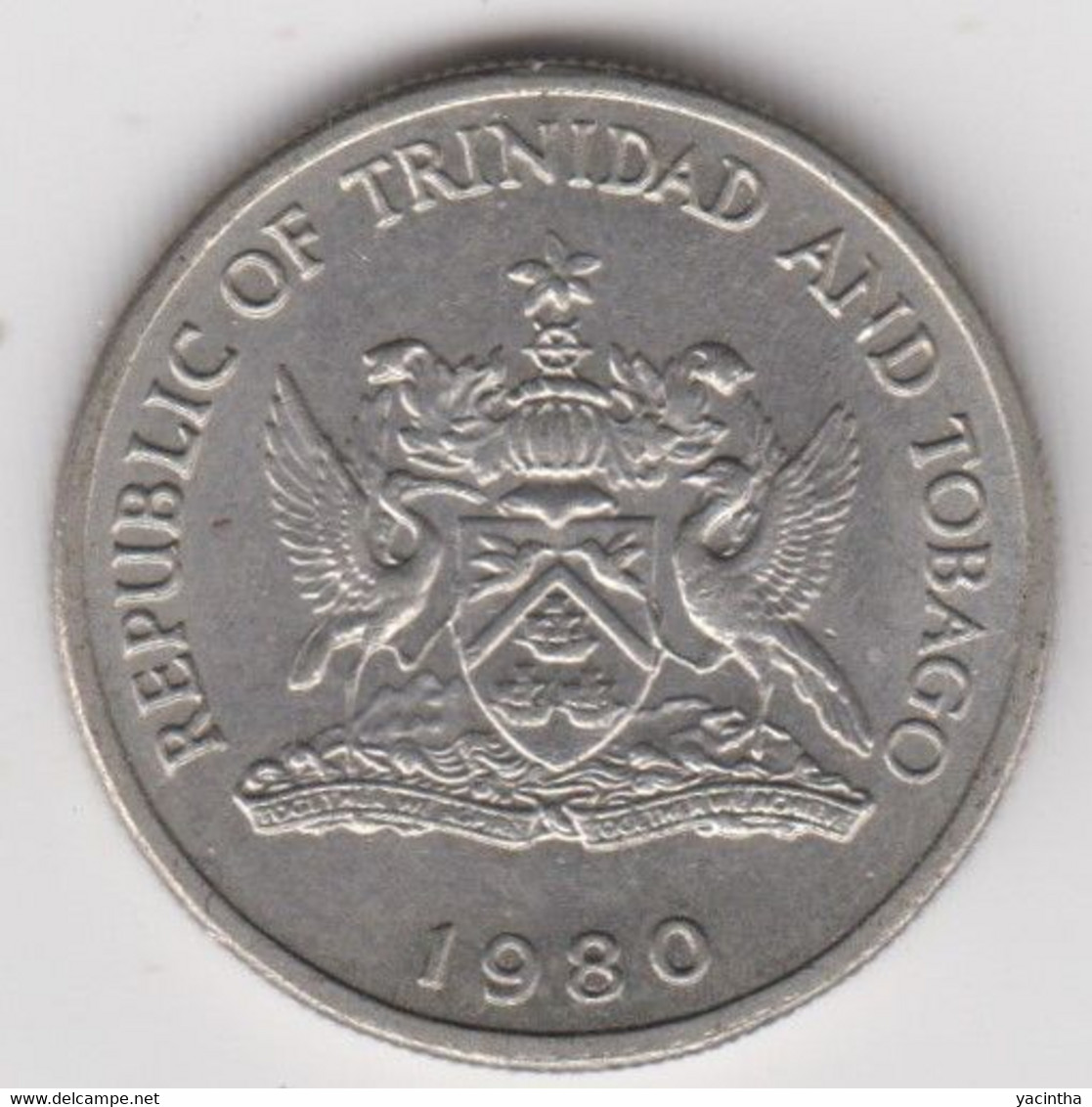 @Y@   Trinidad En Tabago   25 Cents  1980       (3496) - Trinité & Tobago