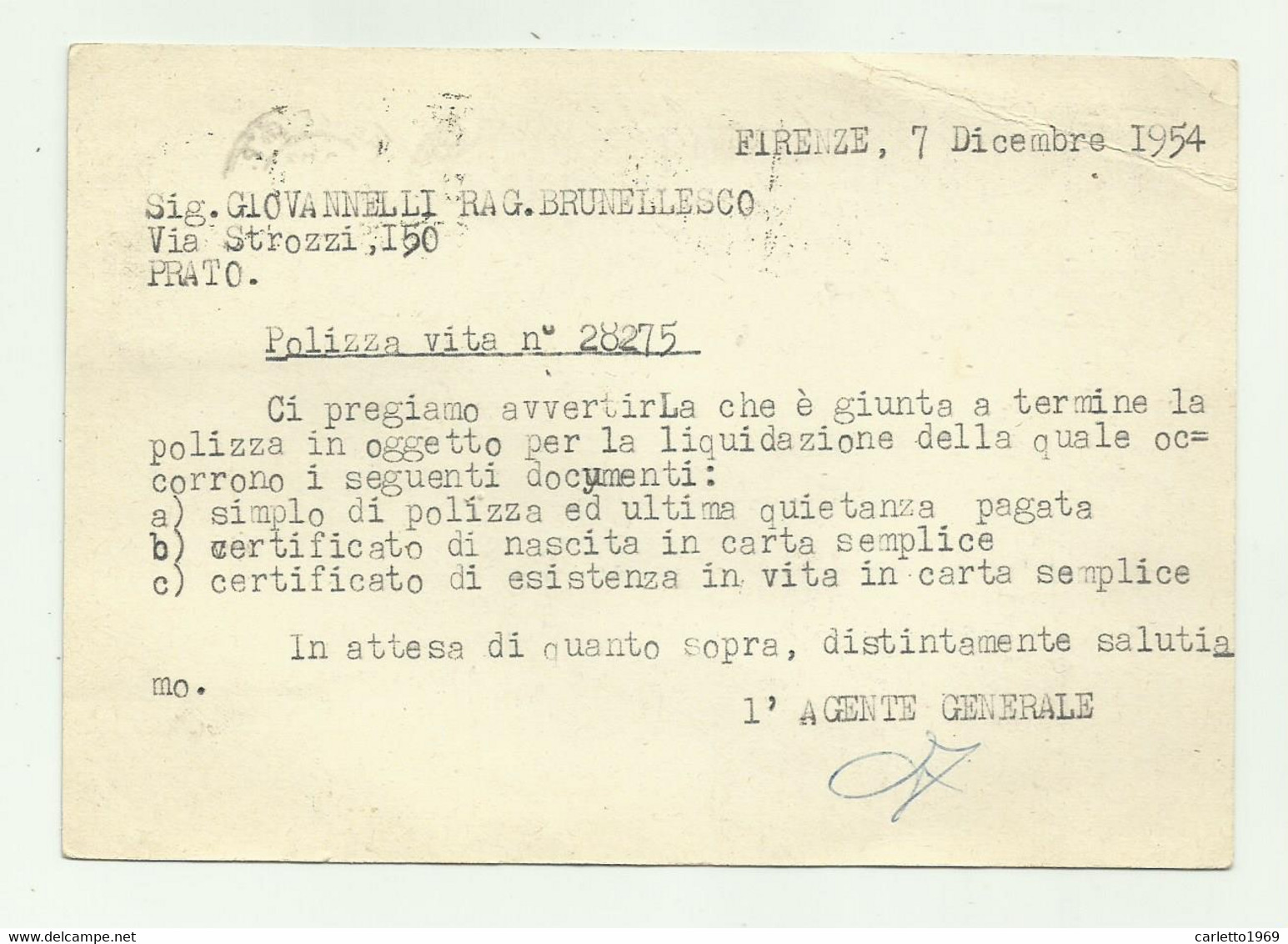 2 FRANCOBOLLI POSTE LIRE 10 SIENA SU CARTOLINA COMMERCIALE 1954  -  VIAGGIATA  FG - 1946-60: Oblitérés