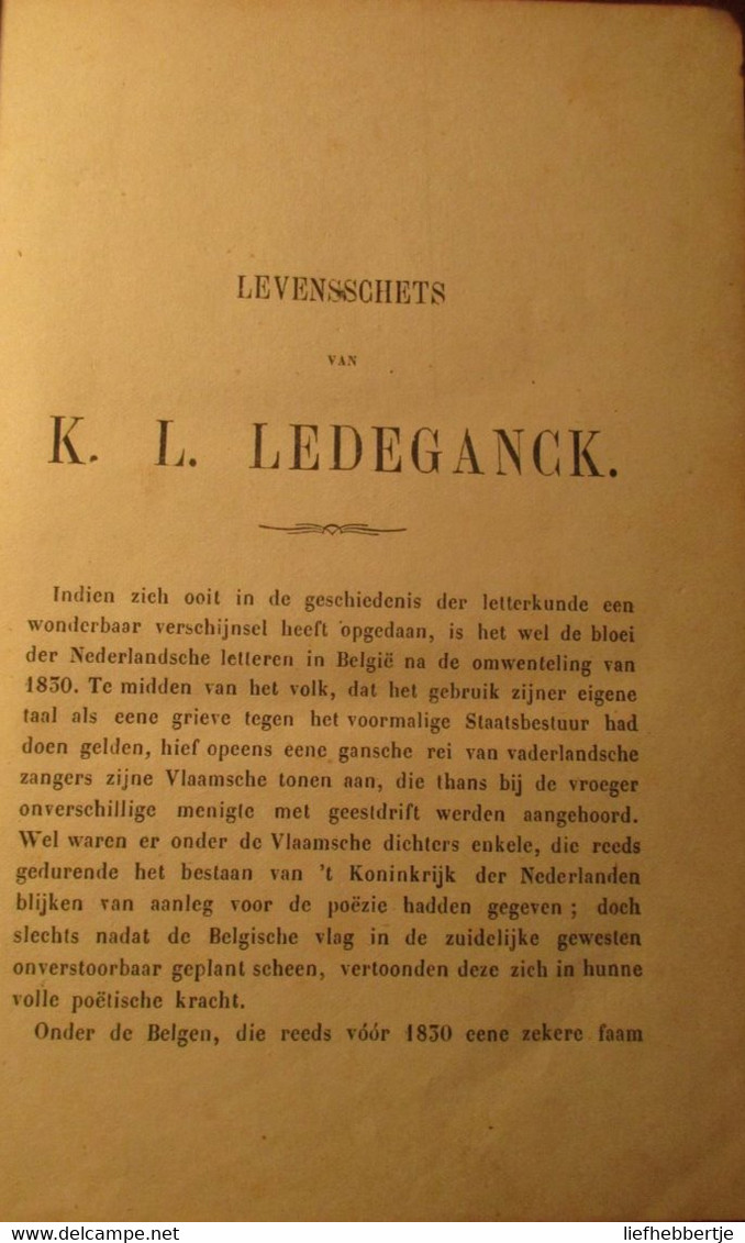 Gedichten Van K.L. Ledeganck - Door Heremans - 1872 - Poëzie - Uitg. Te Gent Bij Hoste En Rogghé  Yy - Poetry