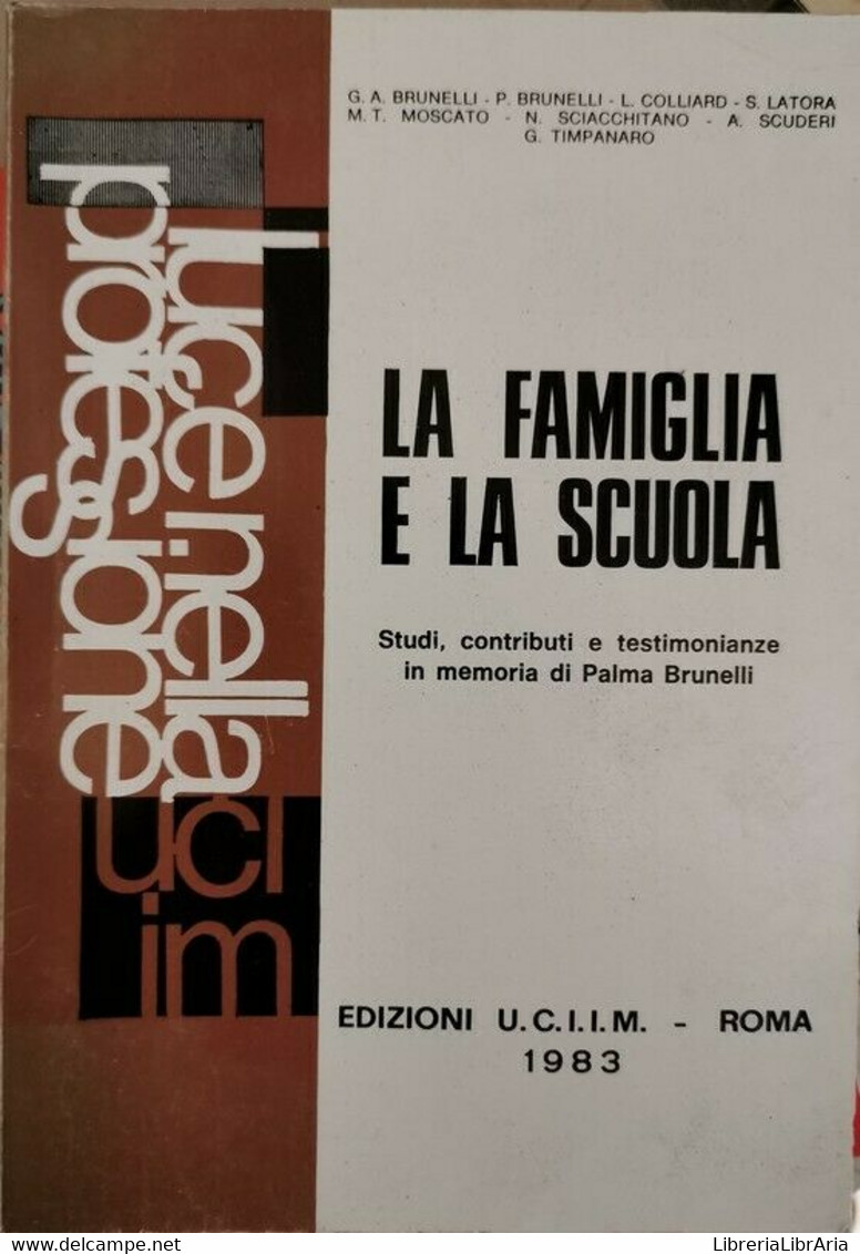 La Famiglia E La Scuola (ed. UCIIM Roma, 1983) - ER - Teenagers