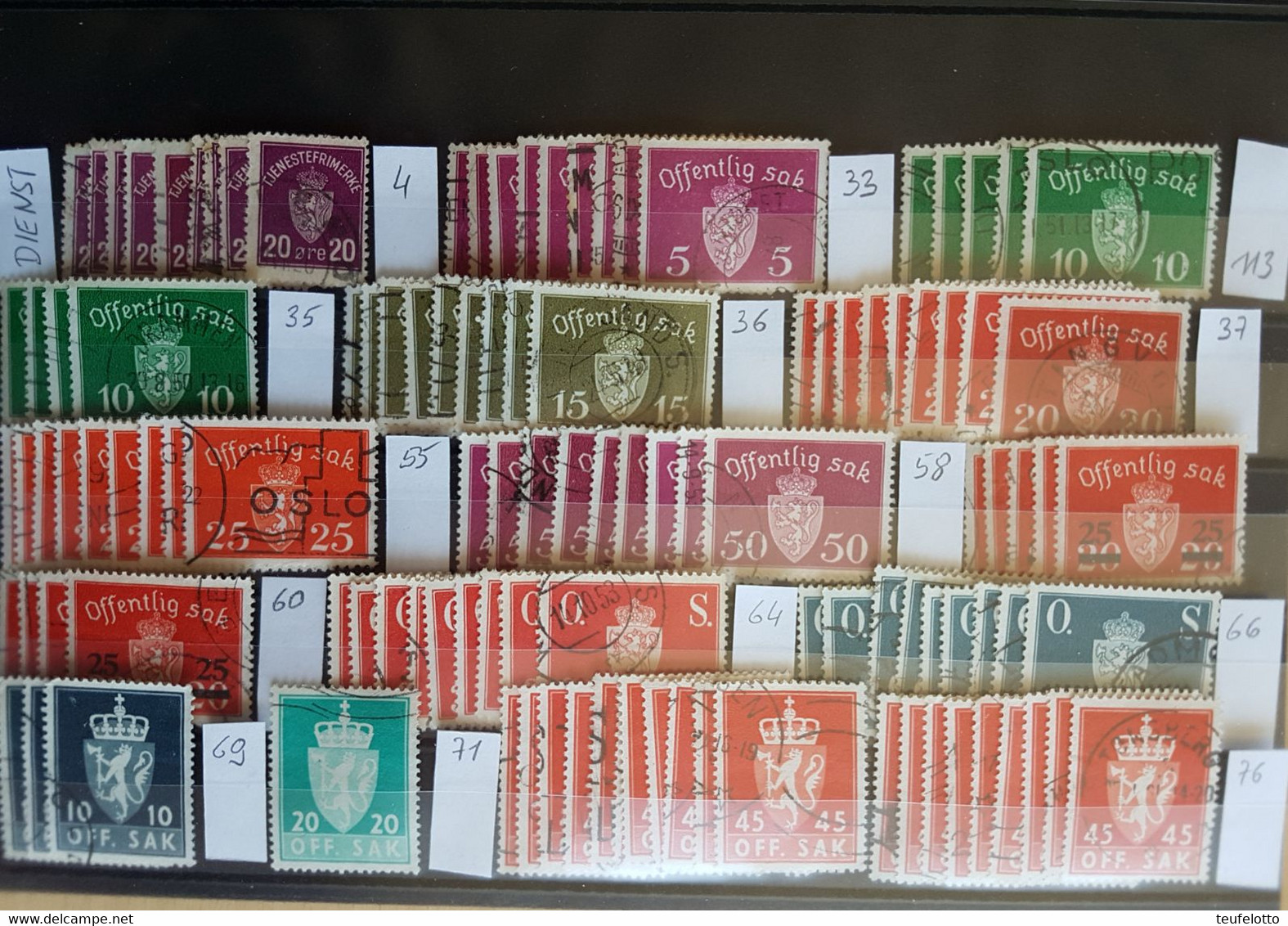 Norway 1958-1990 & Official Stamps 1926-1962 /ZN2 - Verzamelingen