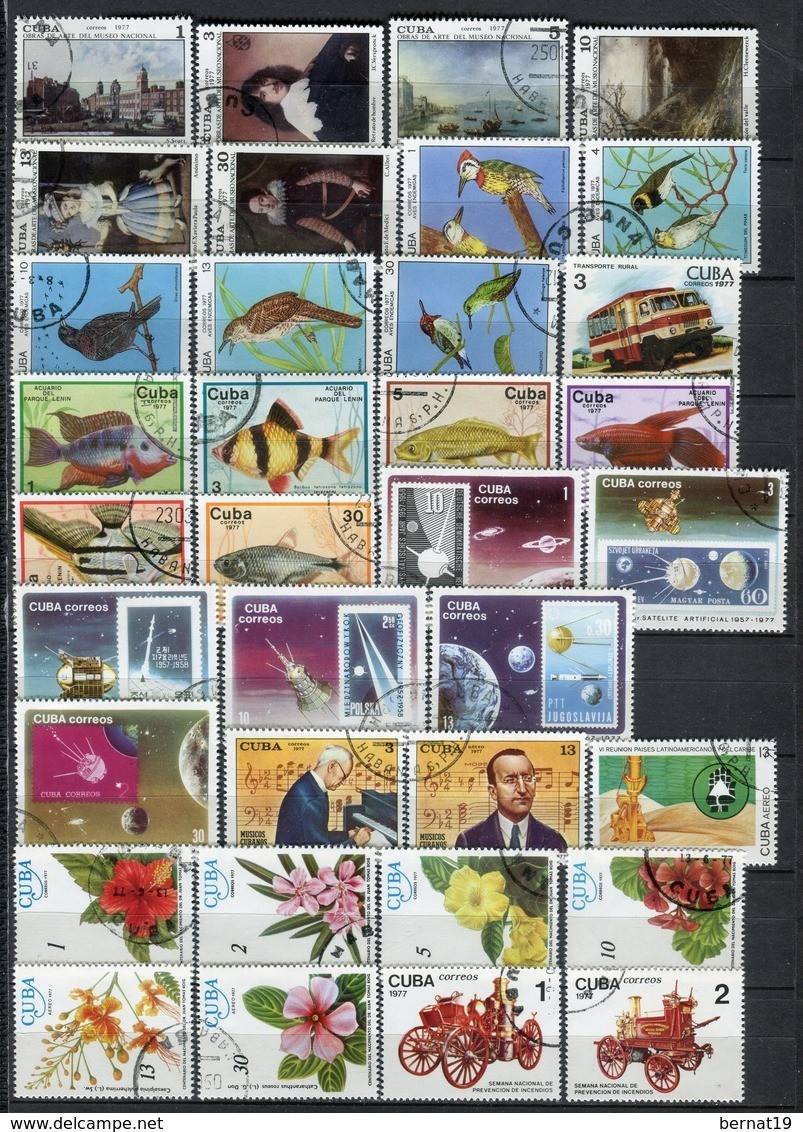 Cuba 1977 Completo Sin Hojas Bloque Usado. - Annate Complete