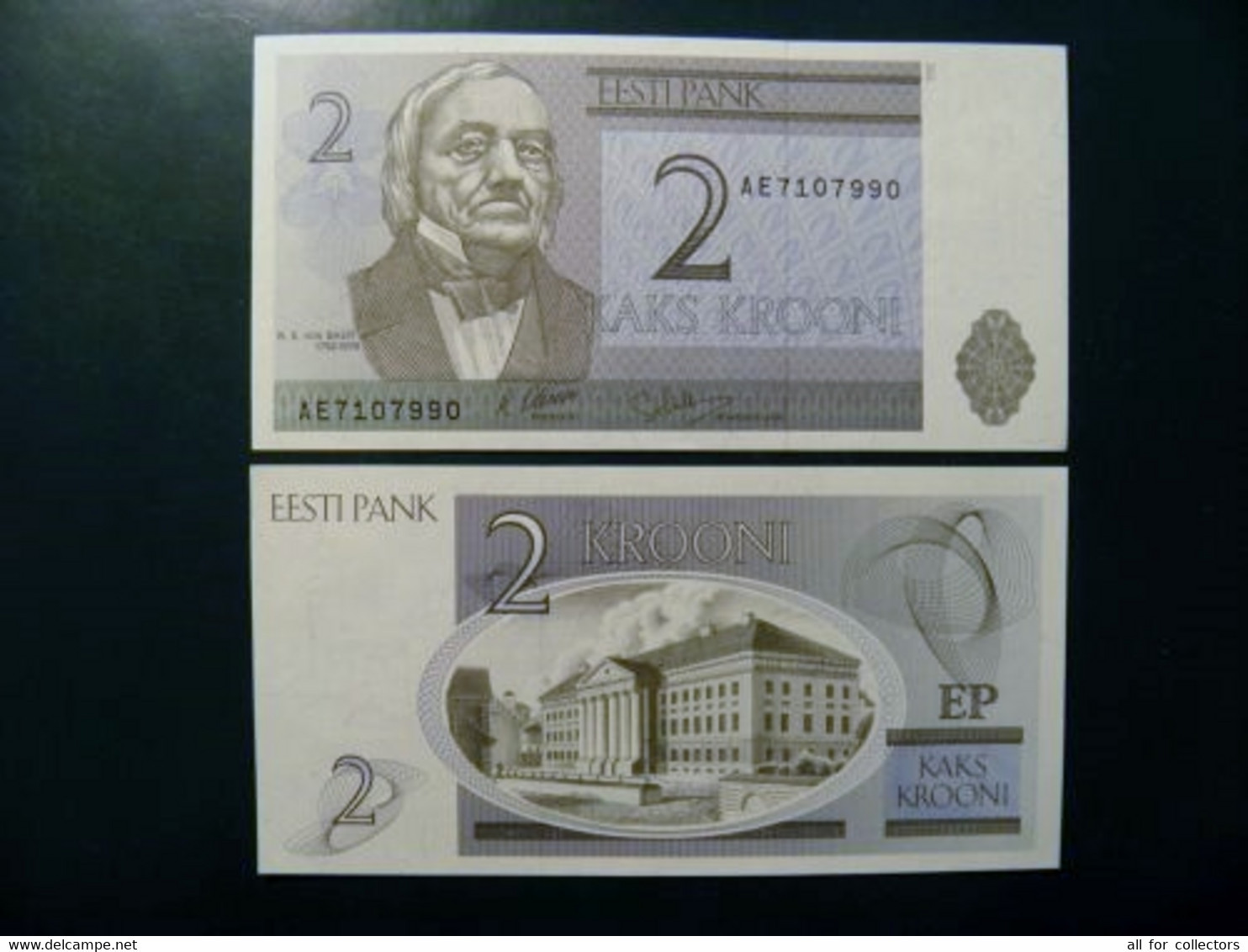 UNC Banknote Estonia 2 Krooni 1992 P-70a Tartu University - Estonie