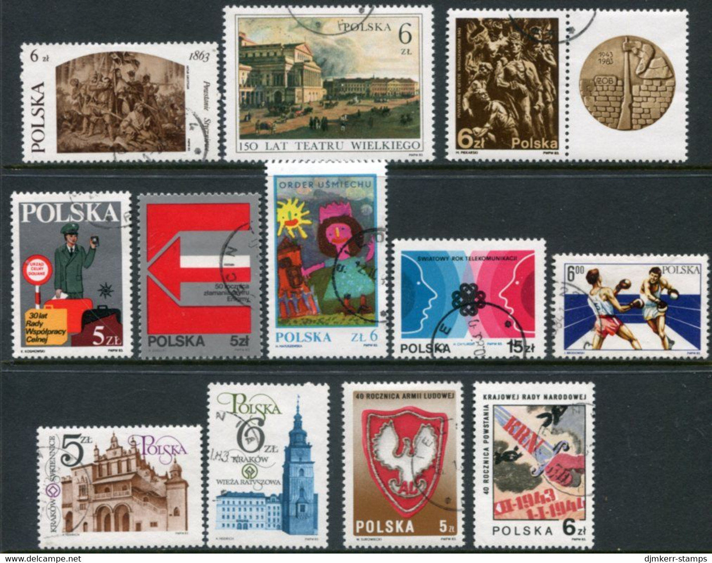 POLAND 1983 Eleven Commemorative Issues Used. - Oblitérés