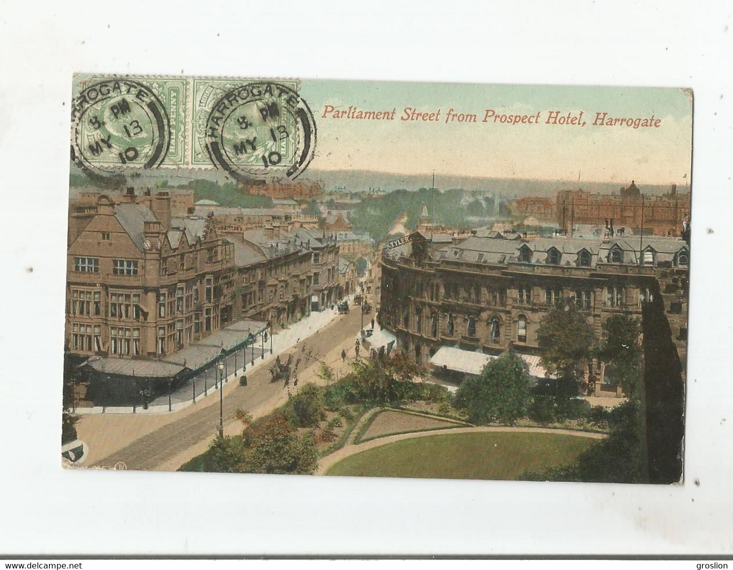 HARROGATE PARLIAMENT STREET FROM PROSPECT HOTEL 1910 - Harrogate