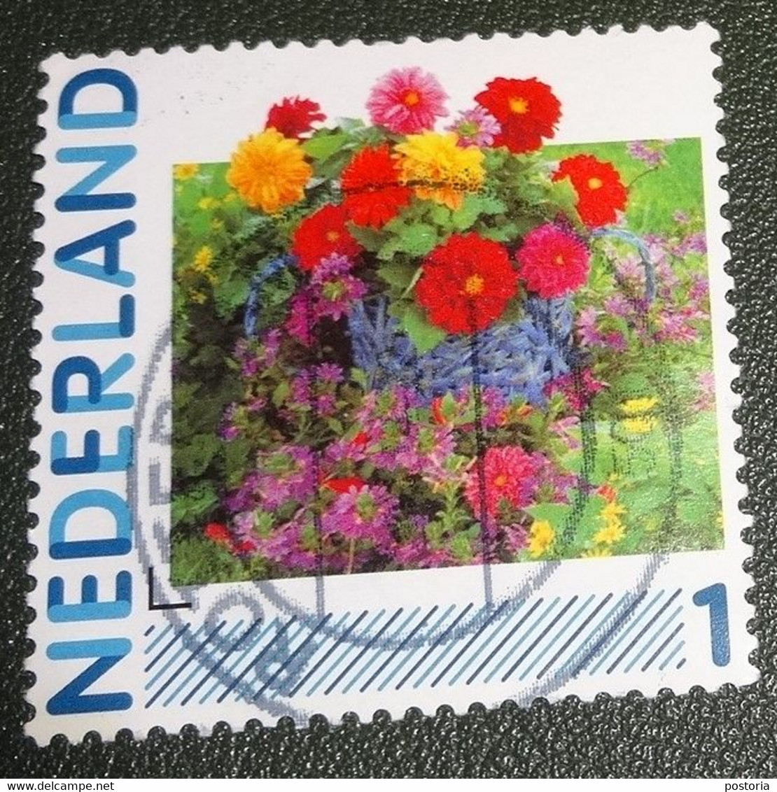 Nederland - NVPH - Persoonlijke Gebruikt - Hallmark - Bloemen - Sellos Privados