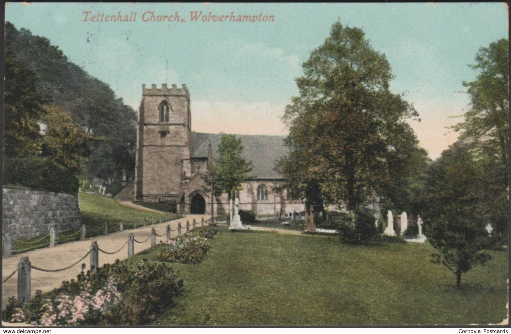 Tettenhall Church, Wolverhampton, 1910 - Valentine's Postcard - Wolverhampton