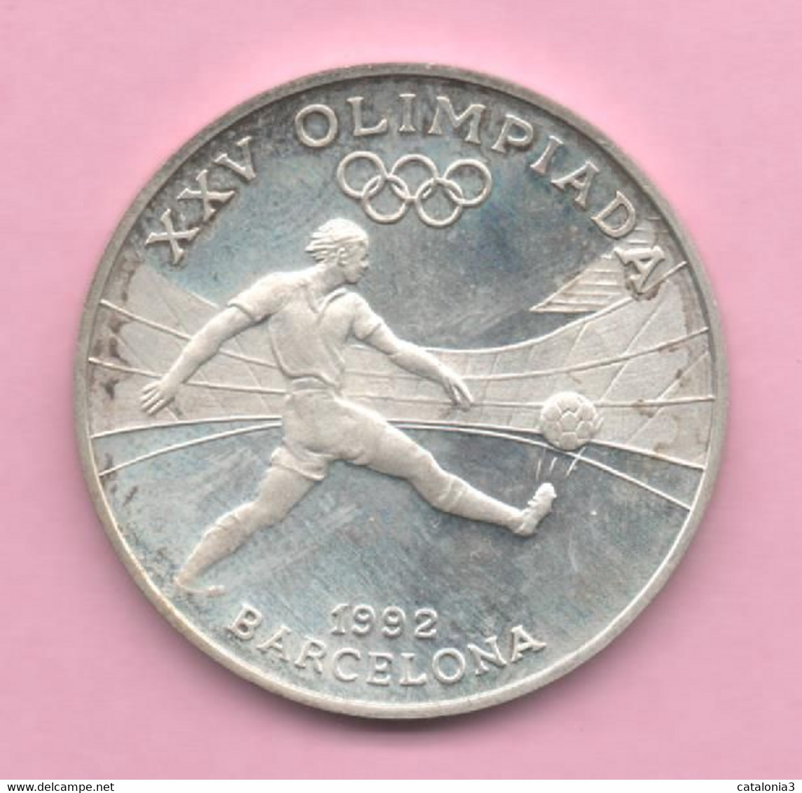 ANDORRA -  10 DINERS 1989 KM56 BARCELONA 92" PLATA - Andorra