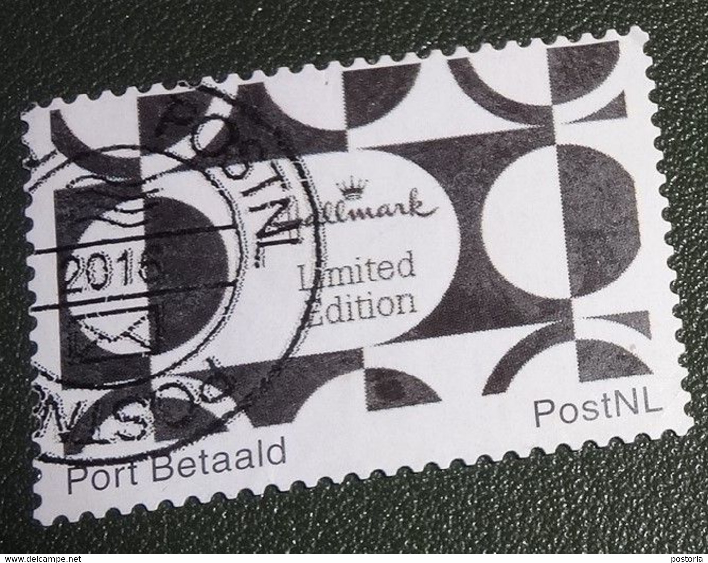 Nederland - NVPH - Persoonlijke - Gebruikt - Port Betaald - Hallmark - ZwartWit - Limited - Timbres Personnalisés