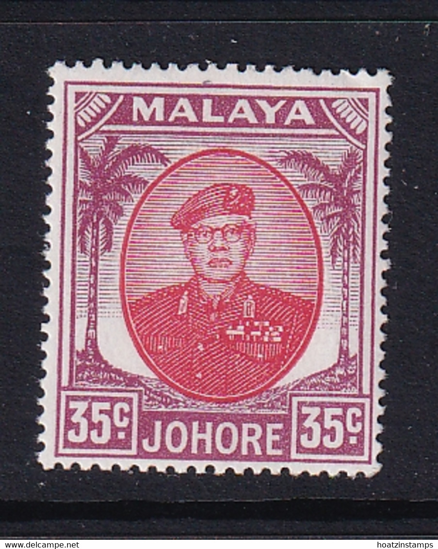 Malaya - Johore: 1949/55   Sultan Ibrahim    SG142b    35c     MH - Johore