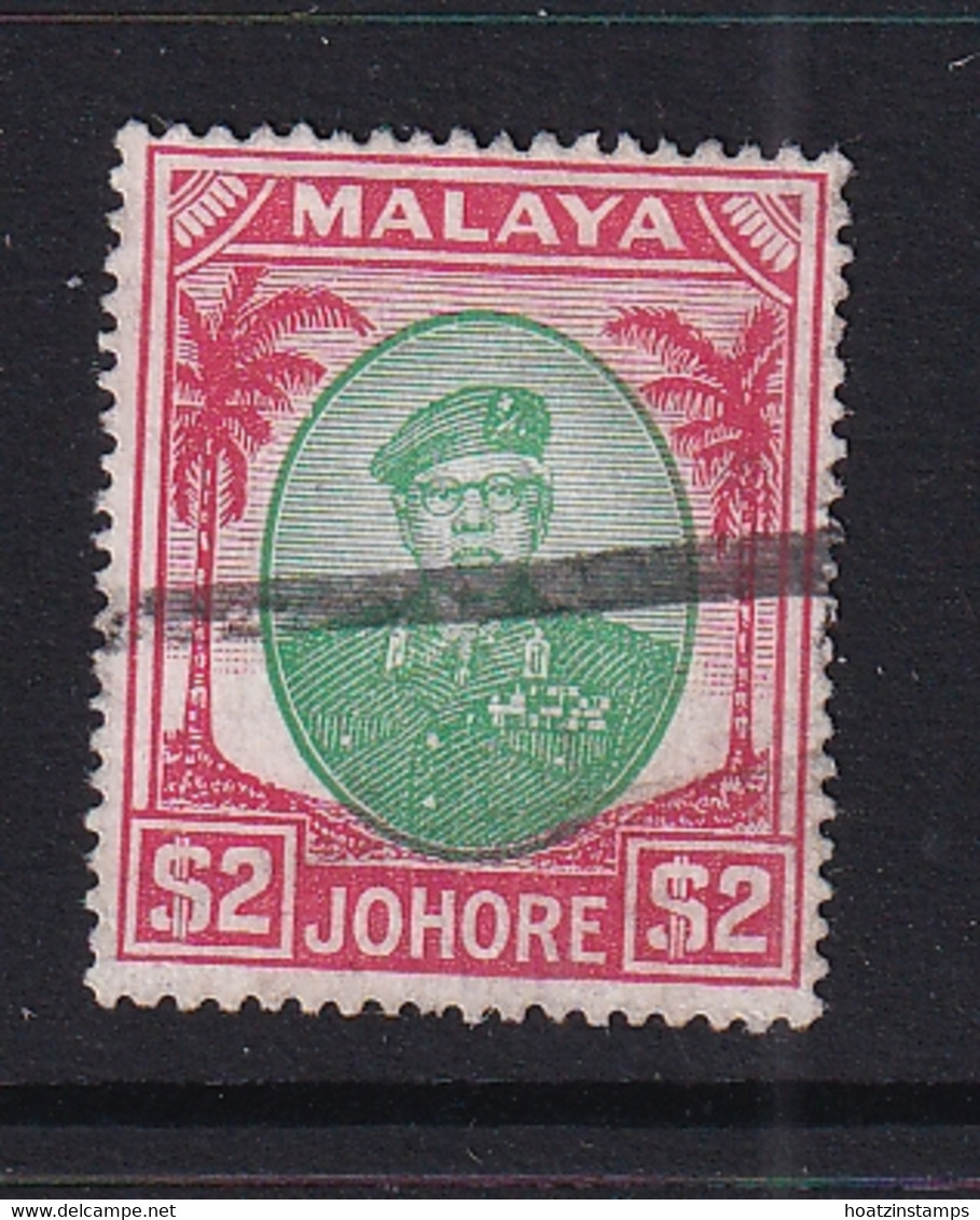 Malaya - Johore: 1949/55   Sultan Ibrahim    SG146    $2    Used - Johore