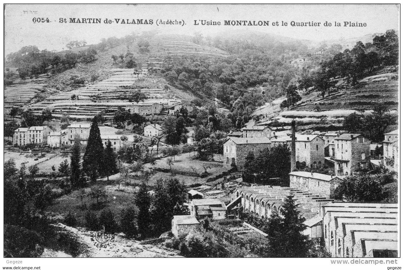 07 Saint-Martin De VALAMAS L'Usine MONTALON Et Le Quartier De La Plaine - Saint Martin De Valamas