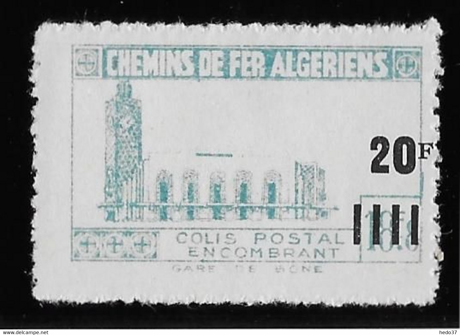 Algérie Colis Postaux N°179b (réf. Dallay) - Variété Sans Surcharge CR - Neuf ** Sans Charnière - TB - Parcel Post