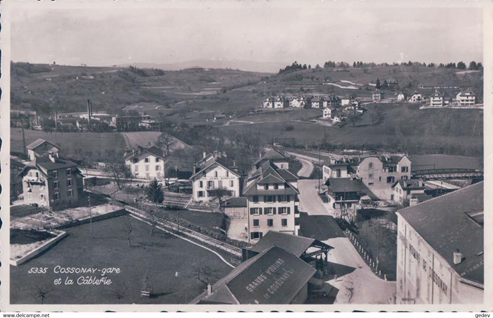 Cossonay Gare VD, Chemin De Fer, Funiculaire Et Les Grands Moulins (5335) - Cossonay