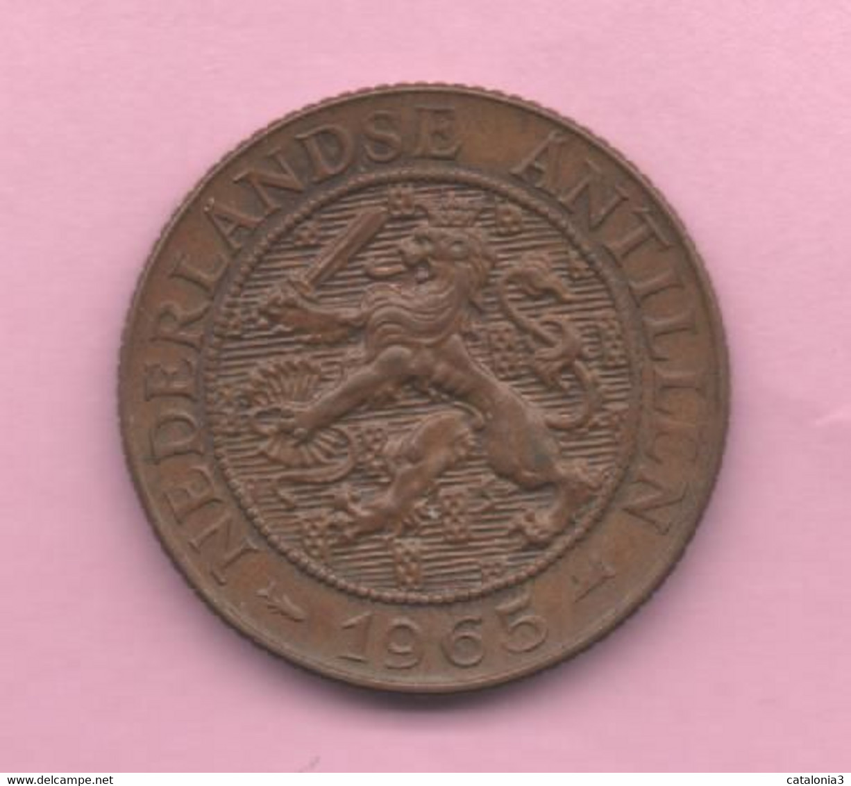 ANTILLAS HOLANDESAS - 2 1/2 CENTS 1965 - Antilles Néerlandaises