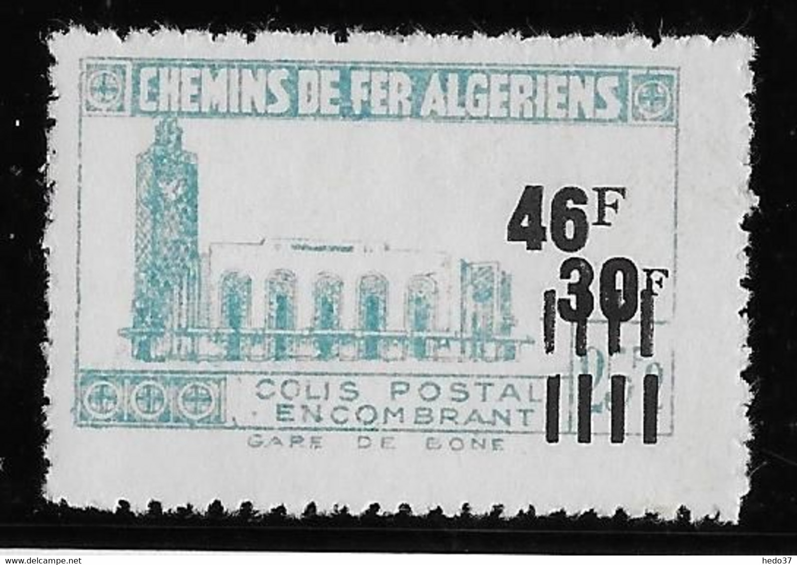 Algérie Colis Postaux N°202b (réf. Dallay) - "5" Retouché  & Sans Surcharge CR - Neuf * Avec Charnière - TB - Parcel Post