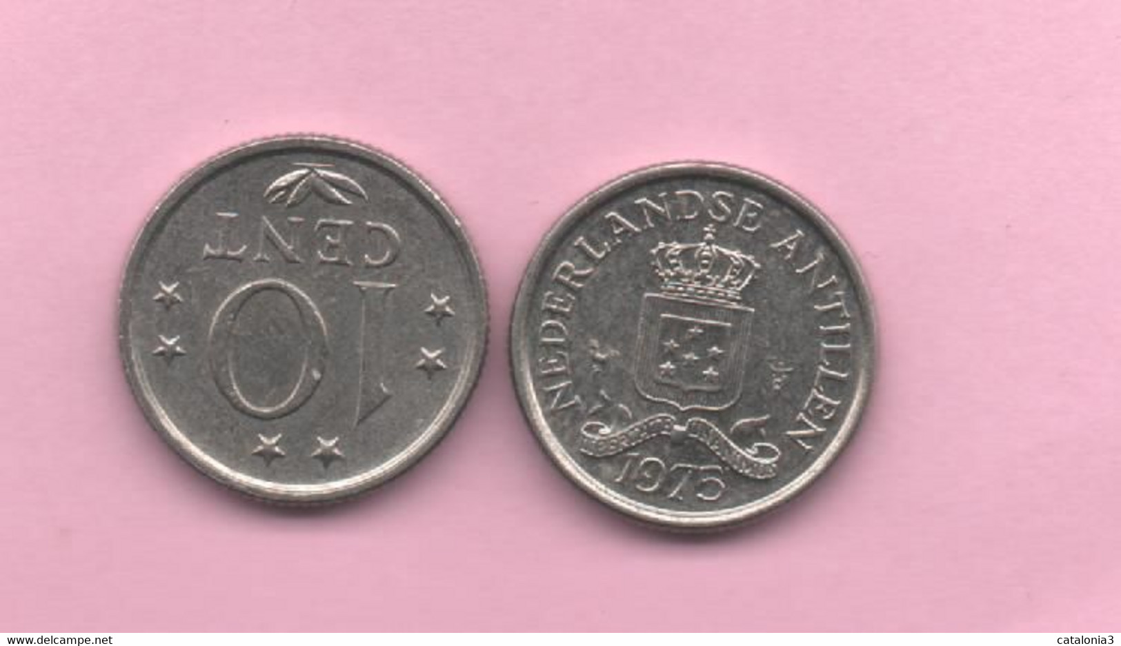 ANTILLAS HOLANDESAS - 10 CENTS 1975 - Niederländische Antillen