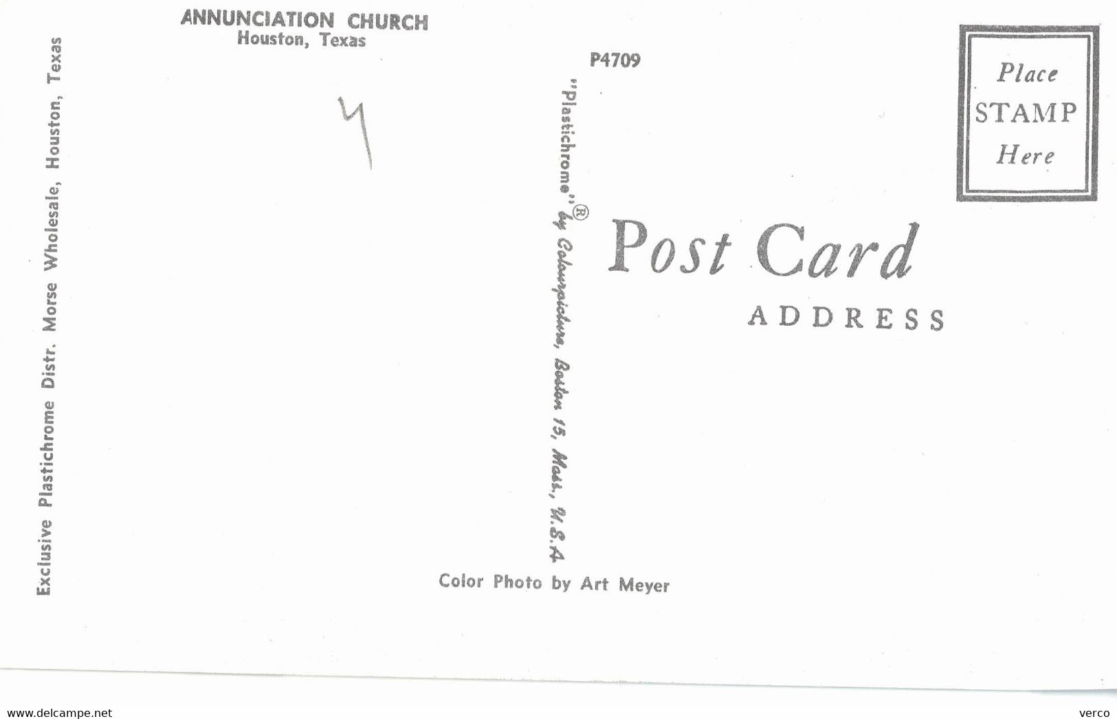 Carte POSTALE  Ancienne  De  HOUSTON - Annunciation Church - Houston