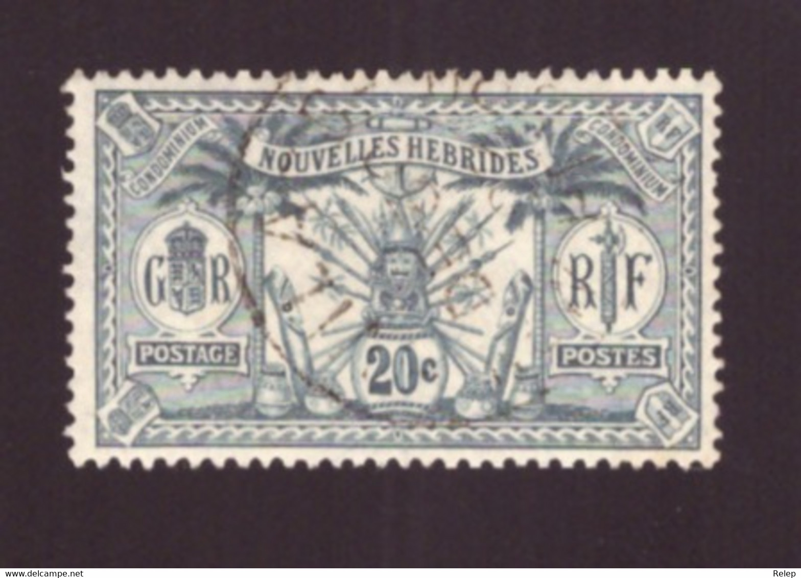 Nouvelles-Hébrides  1911 -  Armes Et Totems / Édition Française 20c  - TB - - Used Stamps