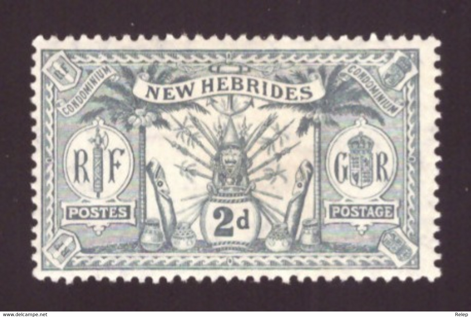 Nouvelles-Hébrides  1911 -  Armes Et Totems / Édition Anglaise 2P  - MLH - - Neufs